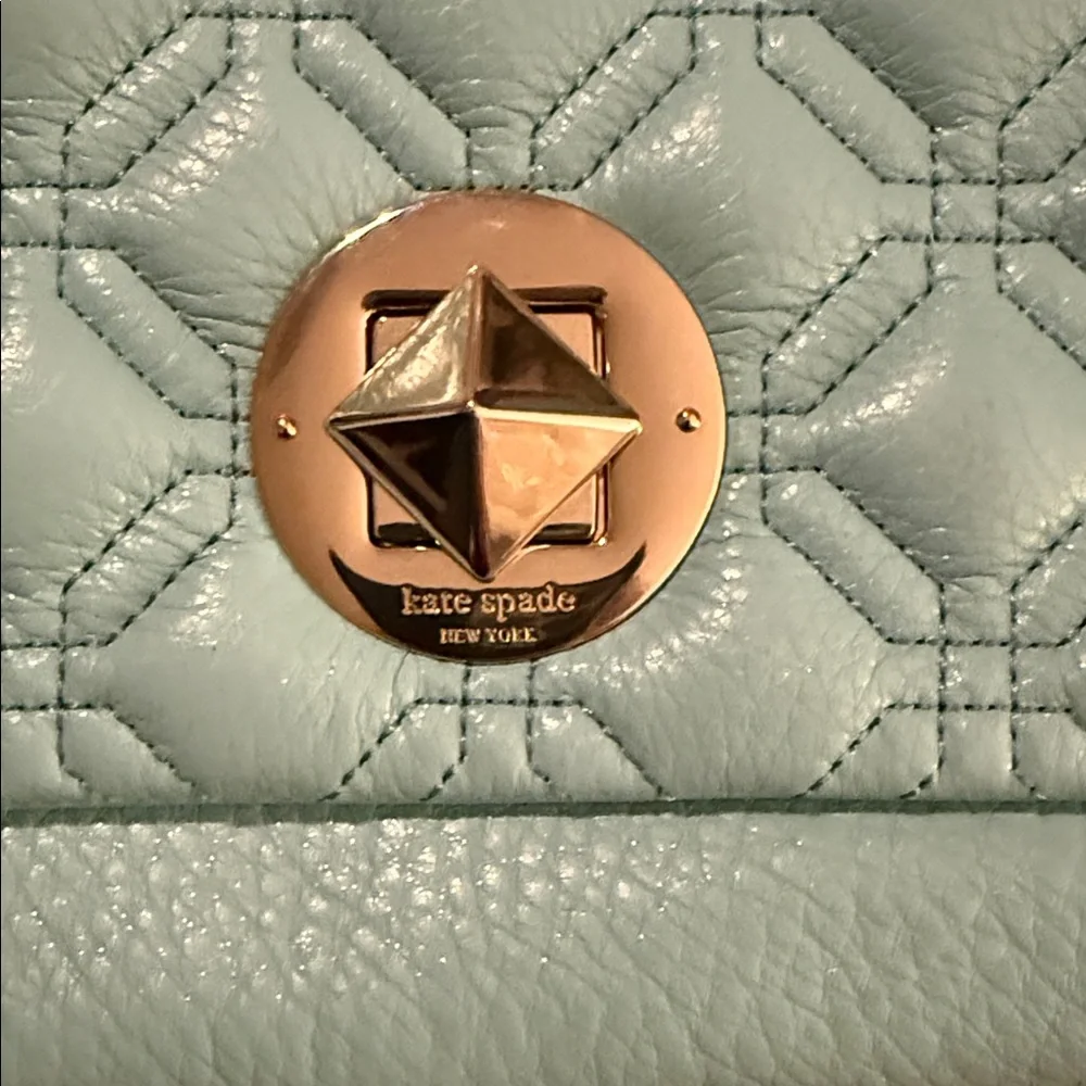 Kate Spade Elegant Blue Quilted Shoulder Bag - Rare 🔥 NWT SOLD OUT - Picture 3 of 4